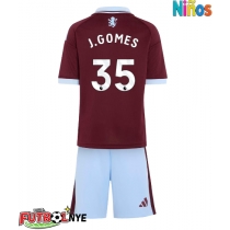 Camiseta Aston Villa Joao Gomes #35 Primera Equipación para niños 2026-27 manga corta (+ pantalones cortos)